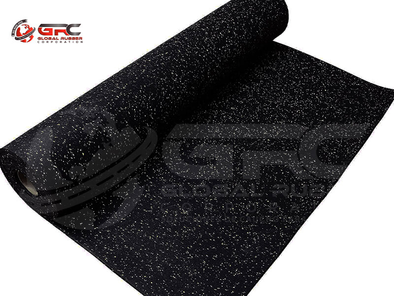 Piso en rollo de 4mm para gimnasio