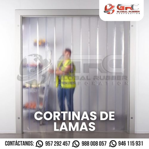 Cortinas de PVC flexibles y transparentes para cámaras frigoríficas, cocinas y fábricas