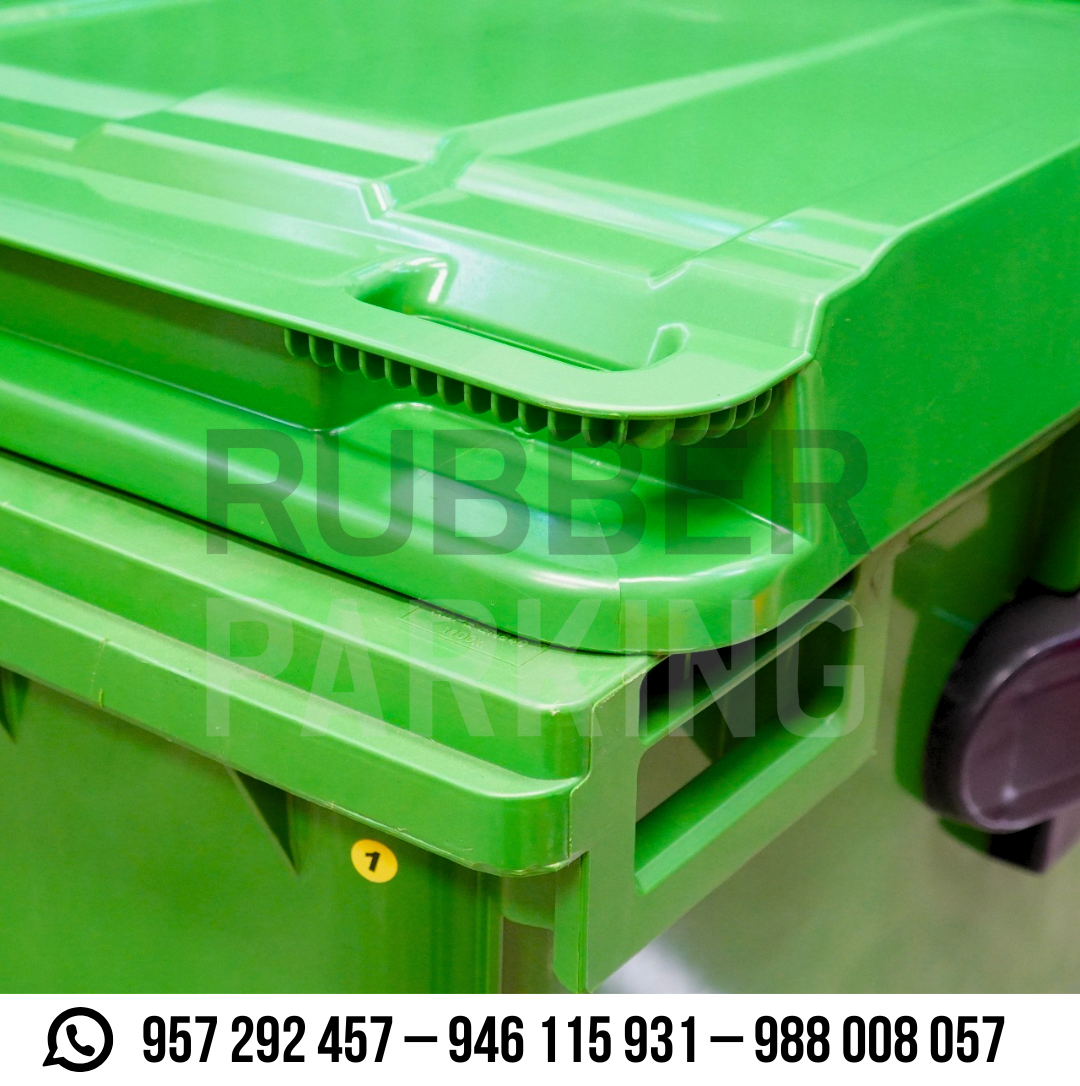 Tacho de basura verde 1100 litros