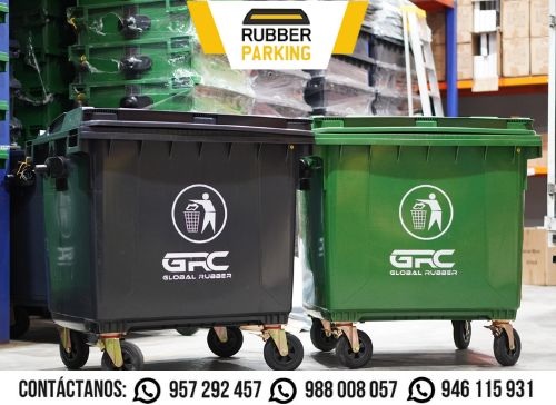 Contenedor de basura 660 litros Rubber Parking