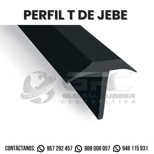 Perfil T de caucho para balanza